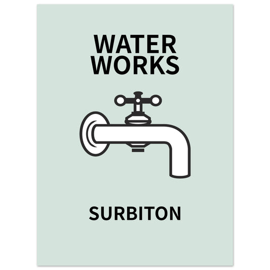 WATER WORKS - Monopoly Print