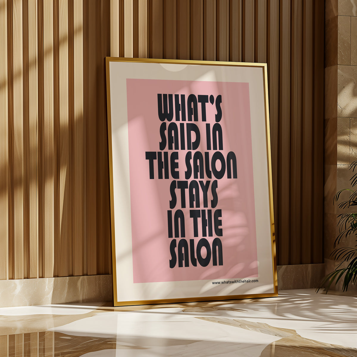 WHAT'S SAID IN THE SALON