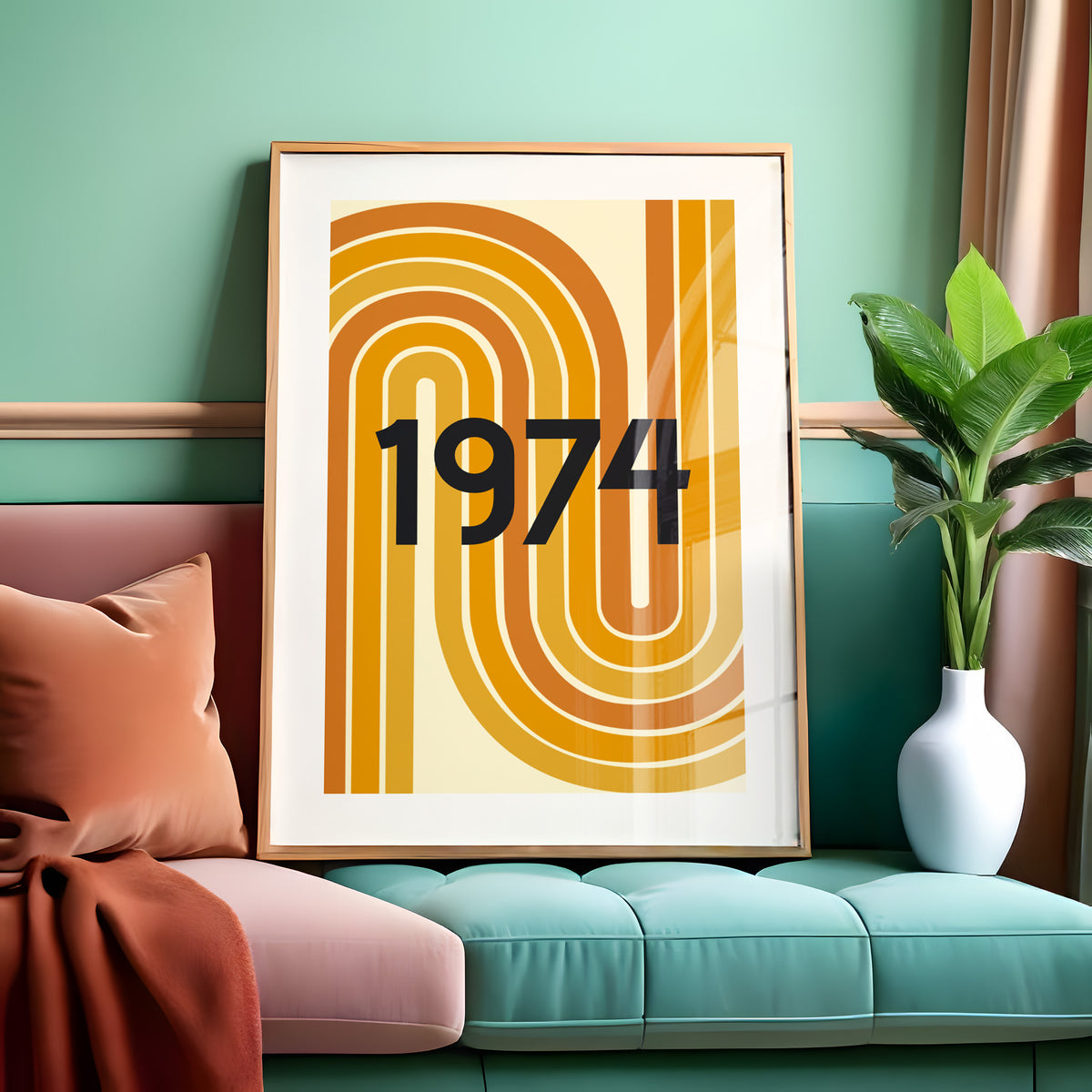 YOUR MEMORABLE YEAR - 70'S STYLE - Personalised Print