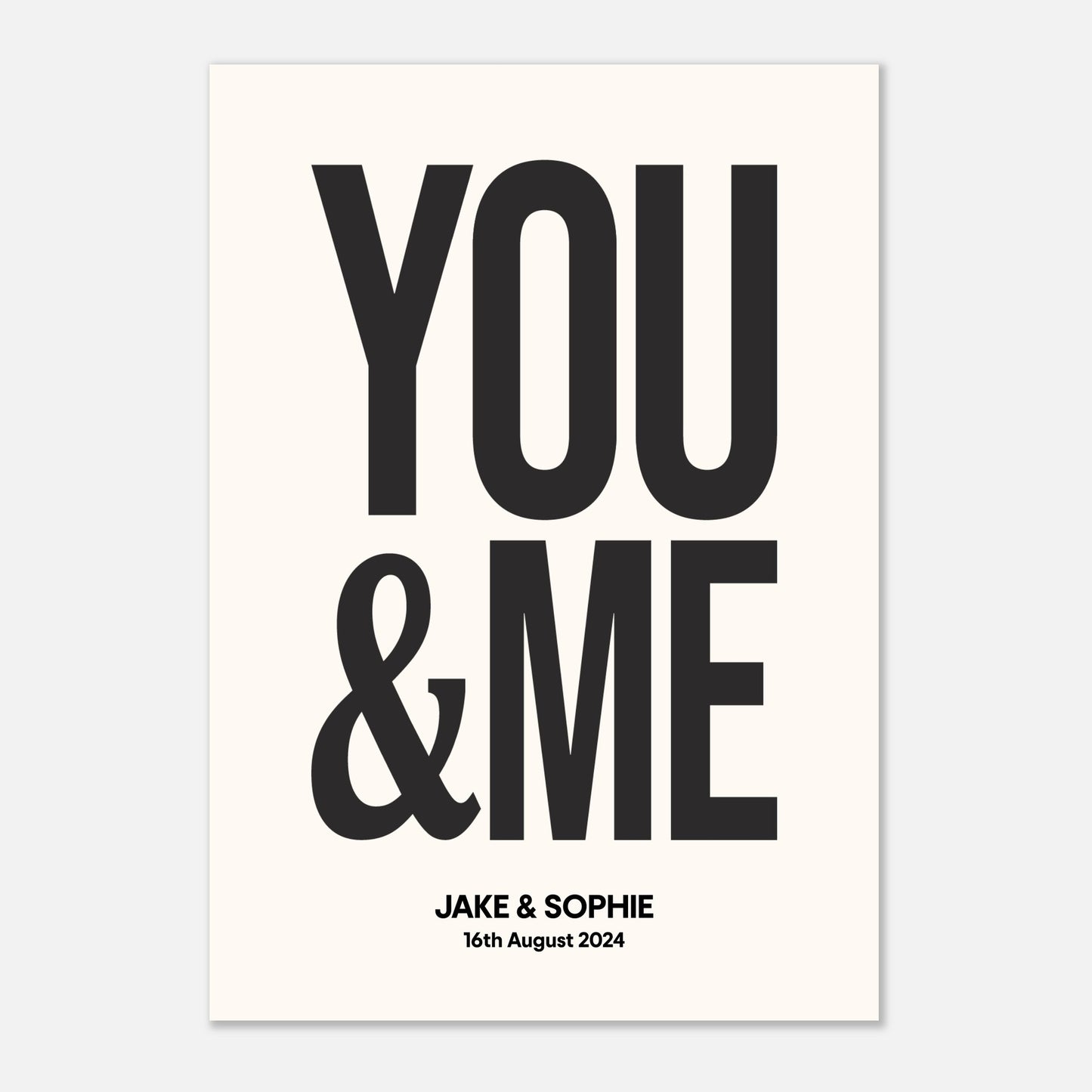 YOU & ME - PERSONALISED Print