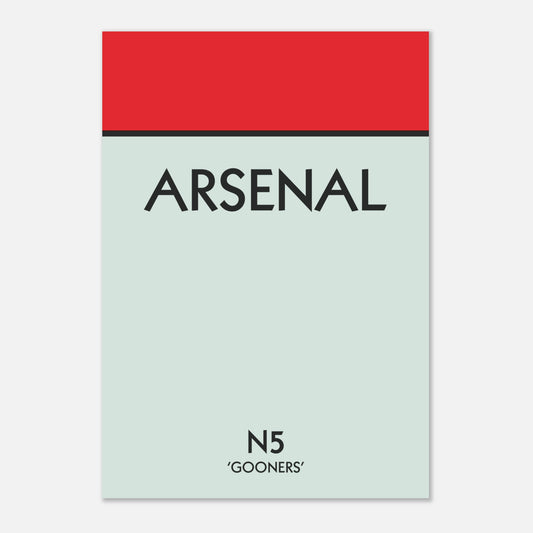 arsenal monopoly print