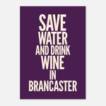 Drink Wine - Typography Print | Timmy Loves Art