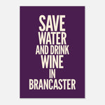 Drink Wine - Typography Print — colour option | Timmy Loves Art