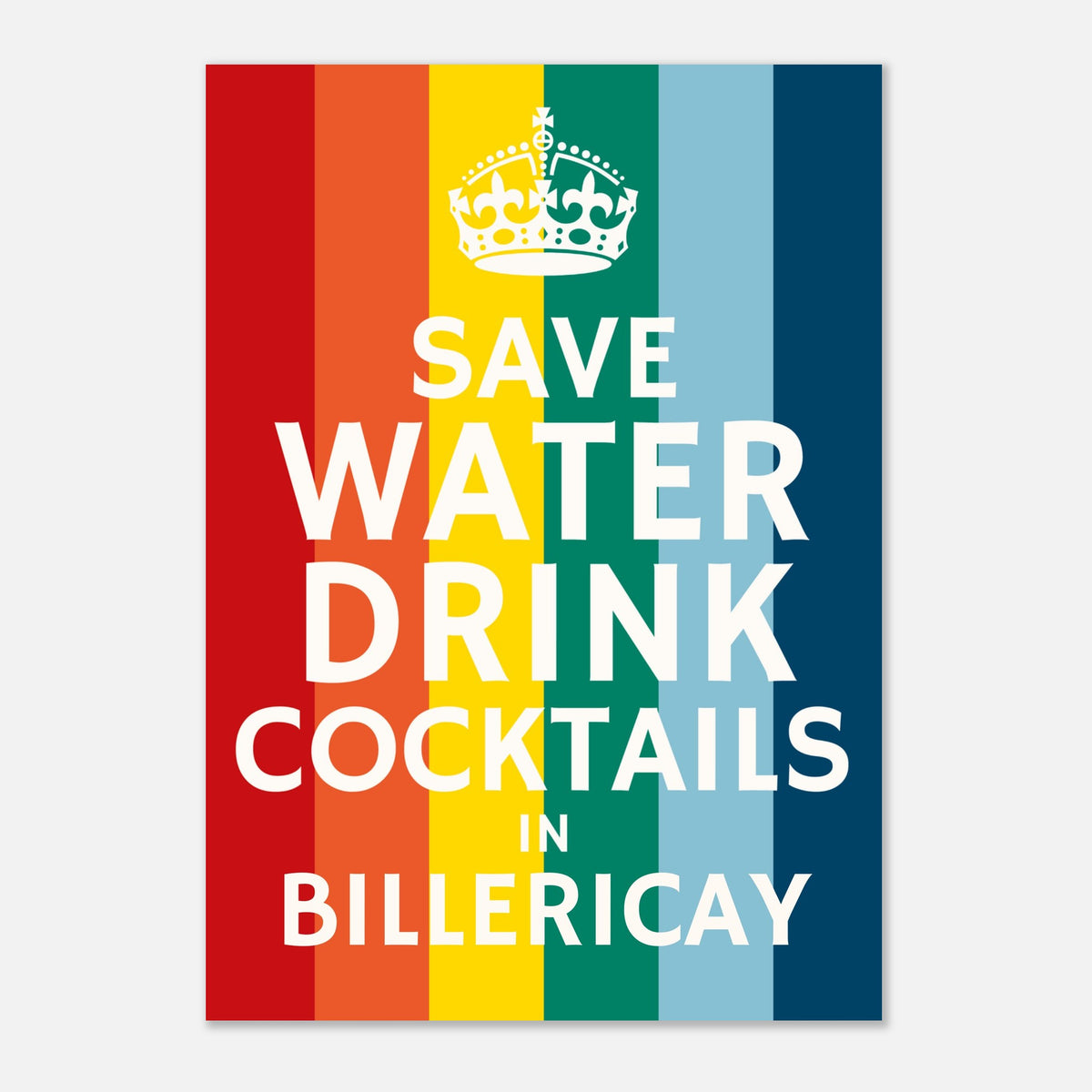 Drink Cocktails In Your Town - Custom British Print | Timmy Loves Art