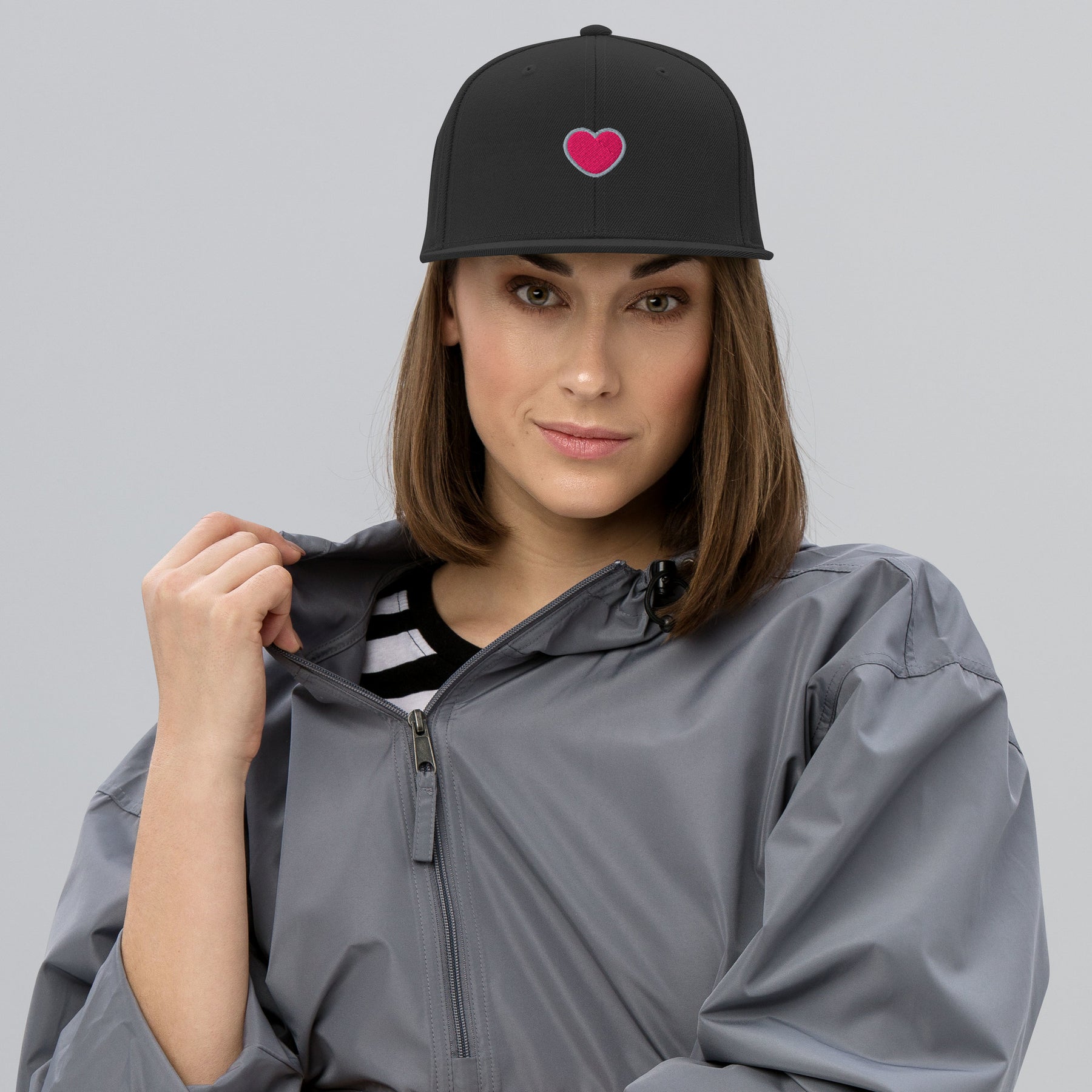 LOVE HEART - Premium Wool Blend Snapback | Baseball Caps– timmy loves art