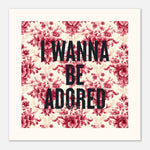 I Wanna Be Adored - Vintage Floral Art — detail view | Timmy Loves Art