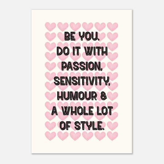 do it with passion motivational print