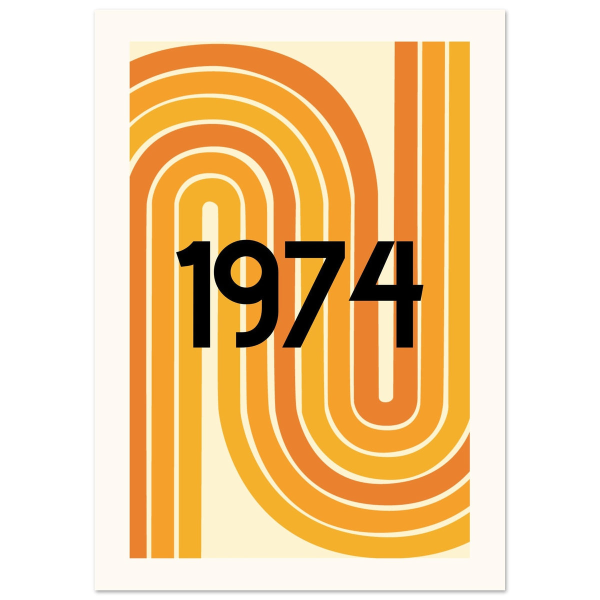 Your Memorable Year - 70S Style Custom Print | Wall Art