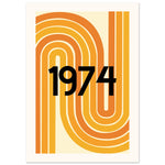 Your Memorable Year - 70S Style Custom Print | Wall Art