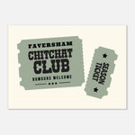 'Your Town' Chitchat Club - Ticket Stub Print — detail view | Timmy Loves Art
