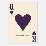 Forever Love- Queen And King Of Hearts Print | Timmy Loves Art