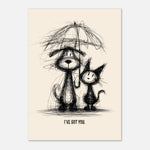 I've Got You - Hand Drawn Sketch Style Print — alternate view | Timmy Loves Art