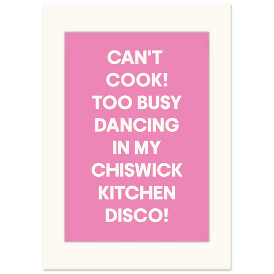 too busy dancing personalised print