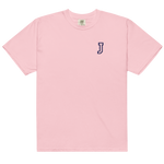 Letter J Embroidered T-shirt - Personalised Cotton Tee | Custom