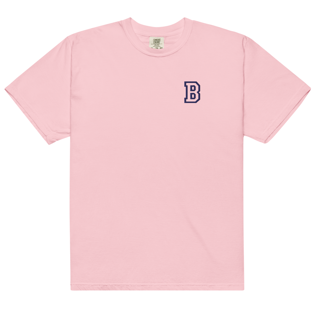 Letter B Embroidered T-shirt - Varsity Style Cotton Tee | Gift