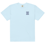 Letter H Embroidered T-shirt - Varsity Cotton Tee | Personalized