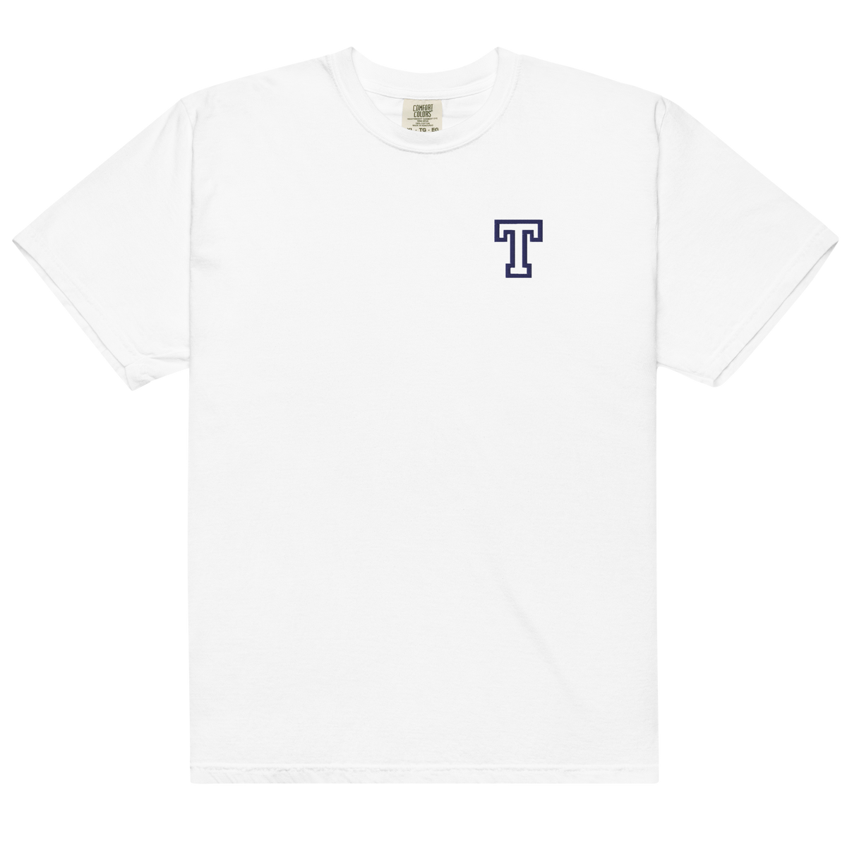 Letter T Embroidered T-Shirt - Personalized Cotton Tee | Gift